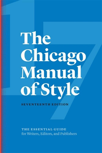 Бумажная книга «The Chicago Manual of Style, 17th Edition», автор Редакция издательства Чикагского университета - фото №1