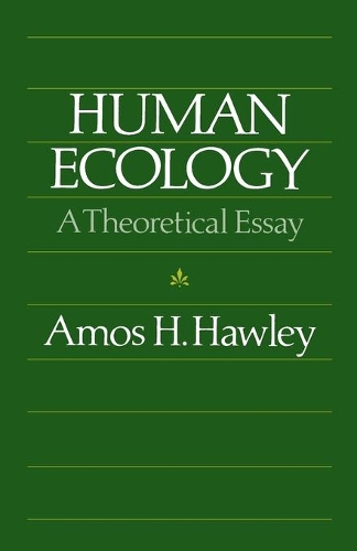 Паперова книга «Human Ecology: A Theoretical Essay», автор Амос Г. Гоулі - фото №1