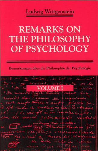 Паперова книга «Remarks on the Philosophy of Psychology», автор Людвіг Вітгенштейн - фото №1