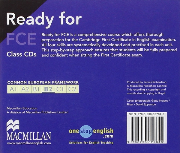 [object Object] «Ready for FCE. Class CDs», автор Рой Норрис - фото №2 - миниатюра