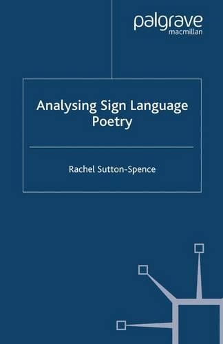 Паперова книга «Analysing Sign Language Poetry», автор Р. Саттон-Спенс - фото №1