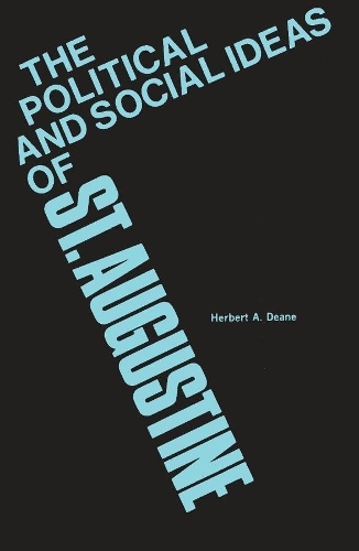 Паперова книга «The Political and Social Ideas of Saint Augustine», автор Герберт А. Дін - фото №1