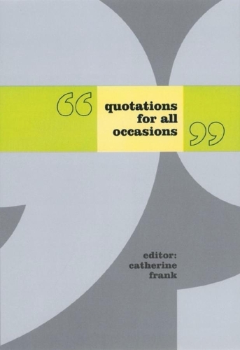 Бумажная книга «Quotations for All Occasions», автор Кэтрин Франк - фото №1