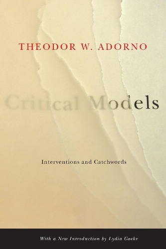 Бумажная книга «Critical Models: Interventions and Catchwords» - фото №1