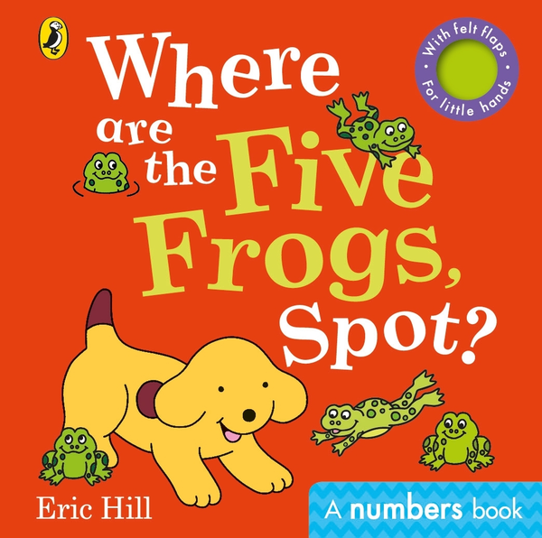 Паперова книга «Where are the Five Frogs, Spot?», автор Ерік Хілл - фото №1