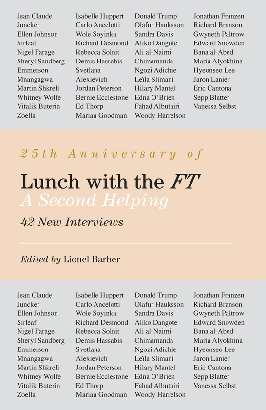 Бумажная книга «Lunch with the FT: A Second Helping», автор Лайонел Барбер - фото №1