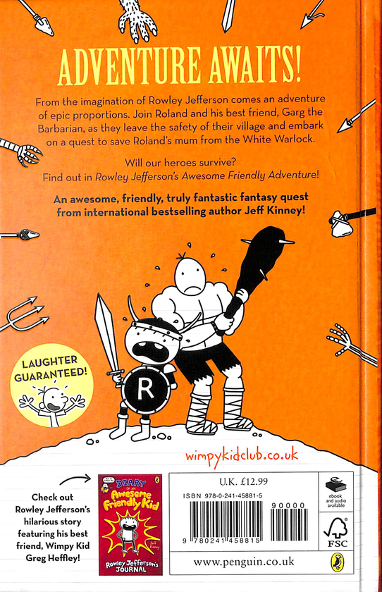 Паперова книга «Rowley Jefferson's Awesome Friendly Adventure», автор Джефф Кінні - фото №1