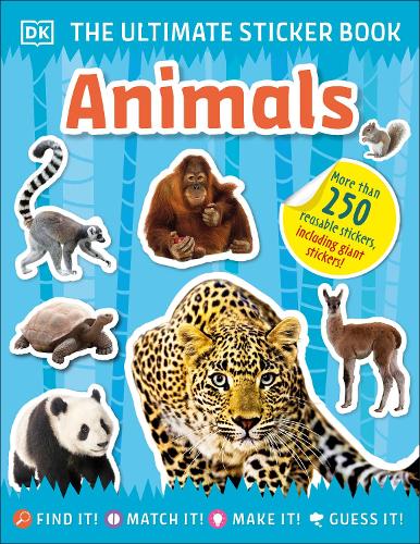 Бумажная книга «Ultimate Sticker Book Animals», автор DK (Dorling Kindersley) - фото №1
