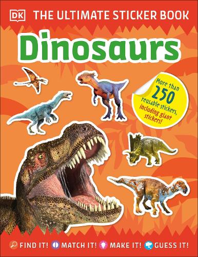 Паперова книга «Ultimate Sticker Book Dinosaurs», автор DK (Dorling Kindersley) - фото №1