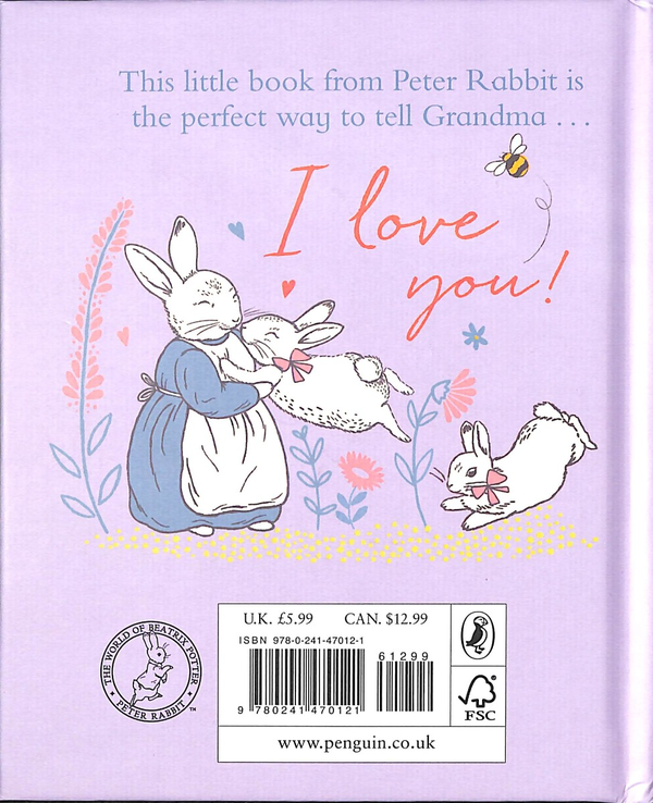 Паперова книга «Peter Rabbit I Love You Grandma», автор Беатріс Поттер - фото №1