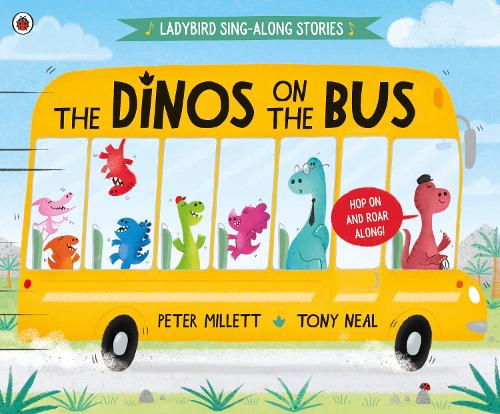 Паперова книга «The Dinos on the Bus», автор Питер Миллетт - фото №1