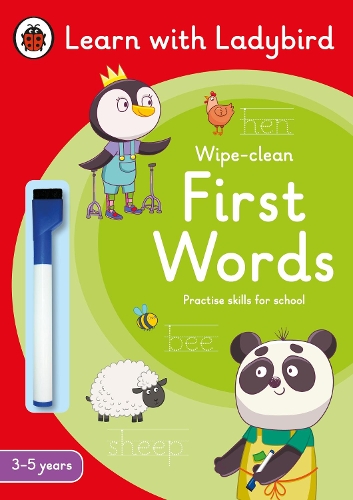 [object Object] «First Words: A Learn with Ladybird Wipe-Clean Activity Book 3-5 years: Ideal for home learning (EYFS)», автор Ladybird - фото №1