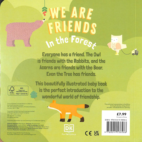Паперова книга «We Are Friends In the Forest», автор Сью Даунінг - фото №1