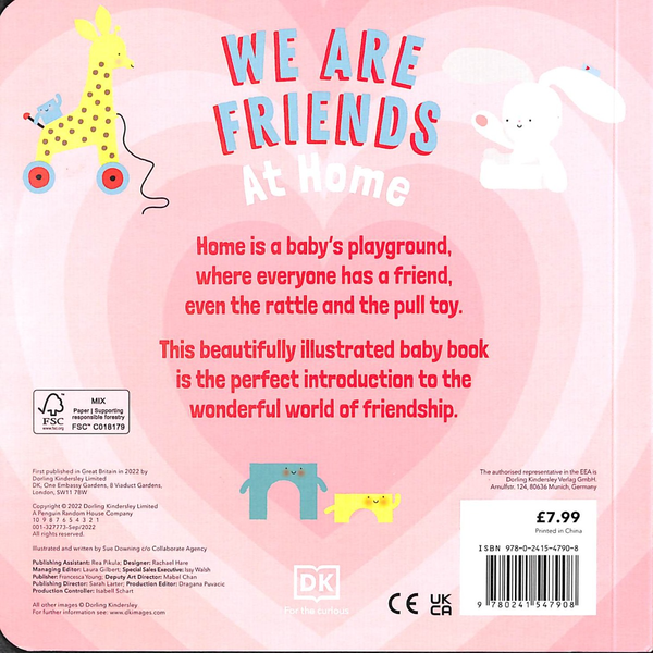 Паперова книга «We Are Friends At Home», автор Сью Даунінг - фото №1
