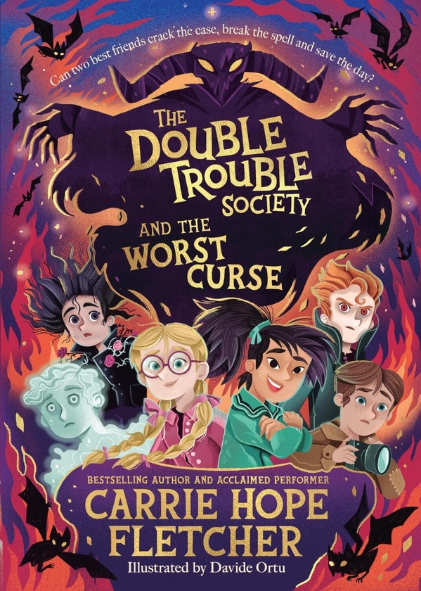 Паперова книга «The Double Trouble Society and the Worst Curse», автор Керрі Хоуп Флетчер - фото №1