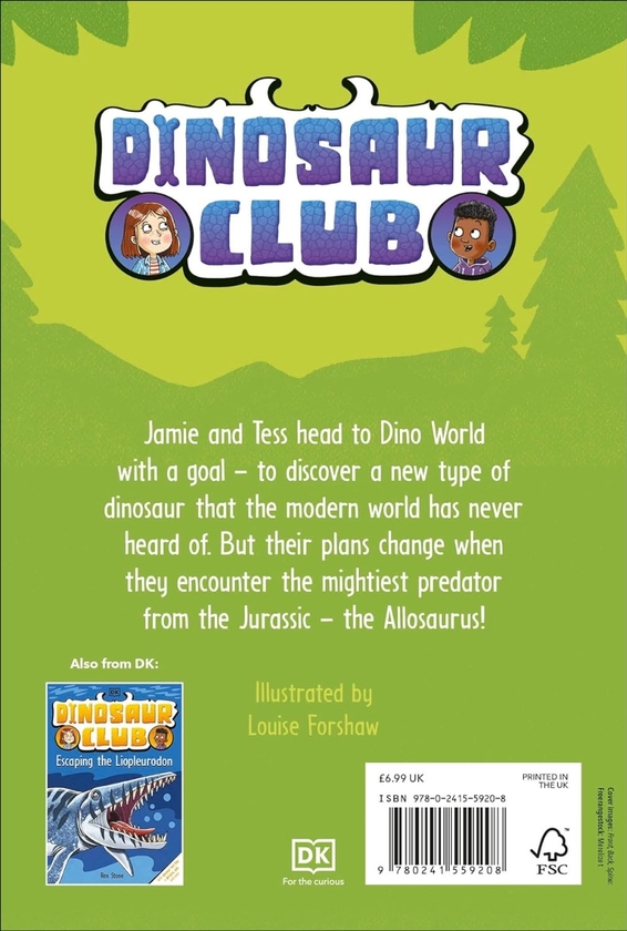 Паперова книга «Dinosaur Club: Avoiding the Allosaurus», автор Рекс Стоун - фото №1