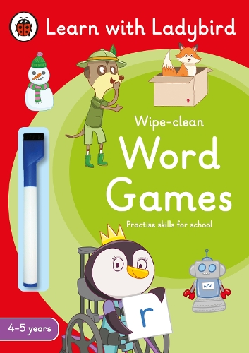 [object Object] «Word Games: A Learn with Ladybird Wipe-Clean Activity Book 4-5 years: Ideal for home learning (EYFS)», автор Ladybird - фото №1