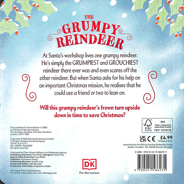 Паперова книга «The Grumpy Reindeer» - фото №1