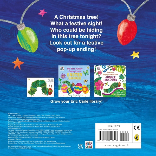 Бумажная книга «The Very Hungry Caterpillar's Christmas Tree», автор Эрик Карл - фото №1