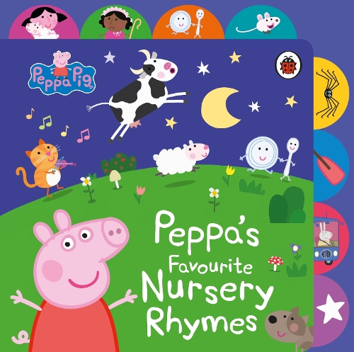 Бумажная книга «Peppa Pig: Peppa’s Favourite Nursery Rhymes: Tabbed Board Book», автор Свинка Пеппа - фото №1