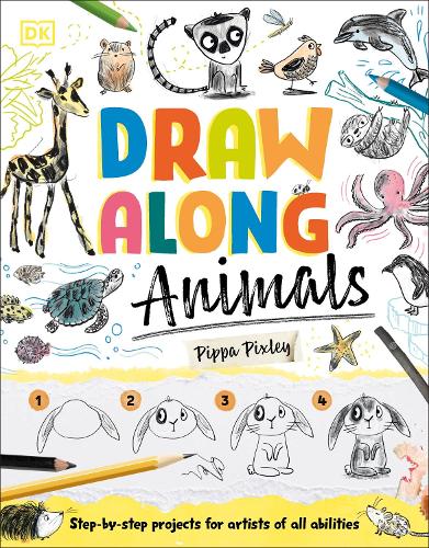 [object Object] «Draw Along Animals: Sketch Your Way Through the Animal Kingdom», автор Пиппа Пиксли - фото №1