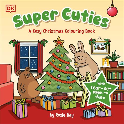 Бумажная книга «Super Cuties A Cosy Christmas Colouring Book: 30 Cute and Festive Illustrations For All Ages», автор Рози Бэй - фото №1