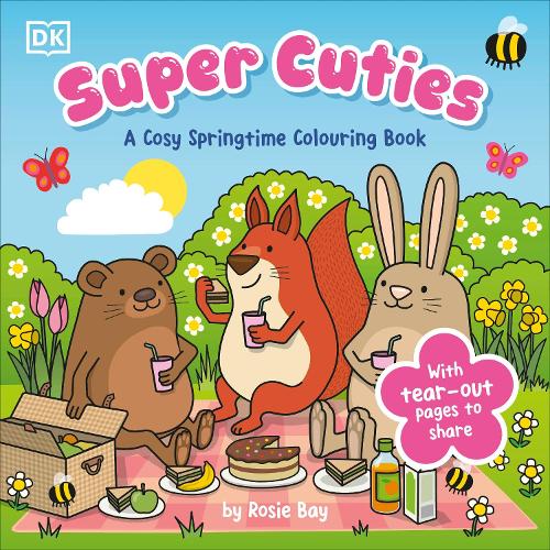 Бумажная книга «Super Cuties A Cosy Springtime Colouring Book: 30 Cute and Blossoming Illustrations For All Ages», автор Рози Бэй - фото №1