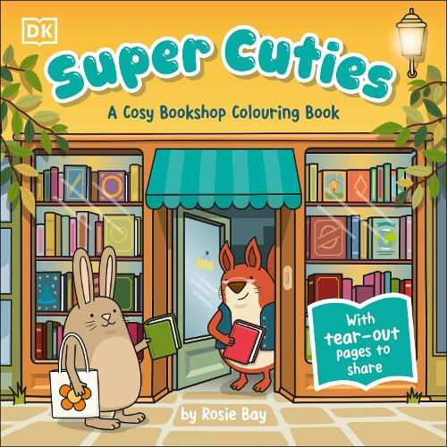 Паперова книга «Super Cuties A Cosy Bookshop Colouring Book», автор Розі Бей - фото №1