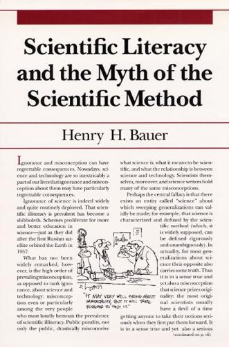 Паперова книга «Scientific Literacy and the Myth of the Scientific Method», автор Генрі Х. Бауер - фото №1