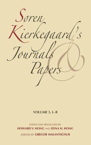 Паперова книга «Søren Kierkegaard's Journals and Papers, Volume 3: L-R», автор Сьорен К'єркегор - фото №1