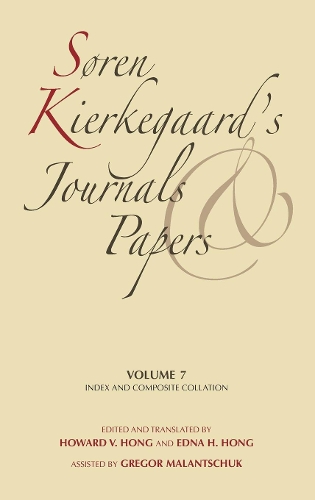 Паперова книга «Søren Kierkegaard's Journals and Papers, Volume 7: Index and Composite Collation», автор Сьорен К'єркегор - фото №1