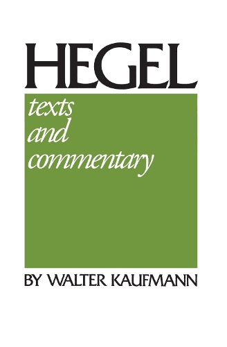 Паперова книга «Hegel: Texts and Commentary», автор Георг Вільгельм Фрідріх Гегель - фото №1