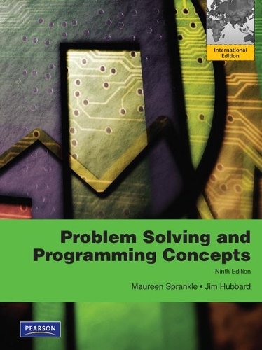 Бумажная книга «Problem Solving & Programming Concepts: International Edition», авторов Джим Хаббард, Морин Спранкл - фото №1