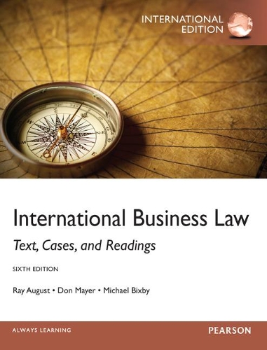 Паперова книга «International Business Law: International Edition», авторів Дон Майєр, Майкл Біксбі, Рей А. Август - фото №1