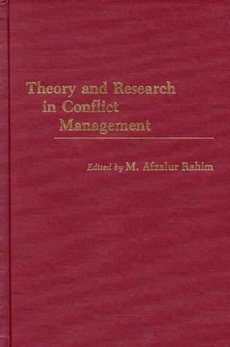 Бумажная книга «Theory and Research in Conflict Management», автор М. Афзалур Рахим - фото №1