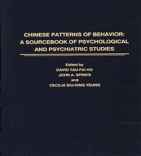 Паперова книга «Chinese Patterns of Behavior: A Sourcebook of Psychological and Psychiatric Studies», авторів Сес Ш Йонг, Девід Й.Ф. Хо, Джон А. Спінкс - фото №1