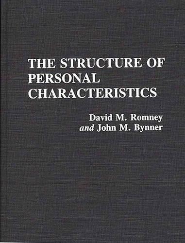 Бумажная книга «The Structure of Personal Characteristics», авторов Дэвид Ромни, Джон М. Биннер - фото №1