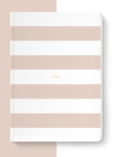 Паперова книга «Spirit Stationery Striped A5 Notebook: Dusty Pink», автор SPCK - фото №1