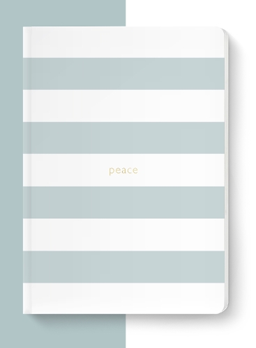 Паперова книга «Spirit Stationery Striped A5 Notebook: Dusty Blue», автор SPCK - фото №1