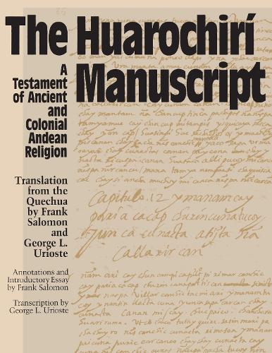 Паперова книга «The Huarochiri Manuscript: A Testament of Ancient and Colonial Andean Religion», автор Френк Саломон - фото №1