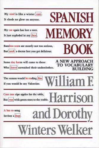 Бумажная книга «Spanish Memory Book: A New Approach to Vocabulary Building», авторов Дороти Уинтерс Уэлкер, Уильям Ф. Харрисон - фото №1