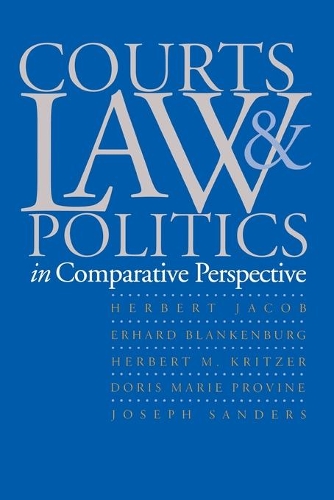 Паперова книга «Courts, Law, and Politics in Comparative Perspective», авторів Доріс Марі Провін, Ерхард Бланкенбург, Герберт Якоб, Герберт М. Крітцер, Джозеф Сандерс - фото №1