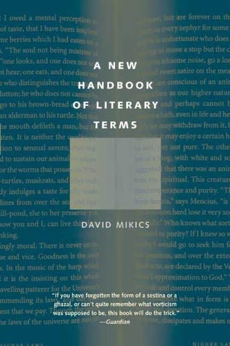 Паперова книга «A New Handbook of Literary Terms», автор Девід Мікіч - фото №1