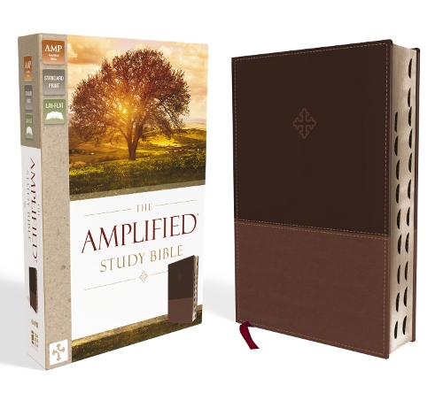 Бумажная книга «The Amplified Study Bible, Leathersoft, Brown, Thumb Indexed», автор Zondervan - фото №1