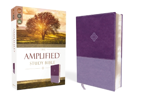 Бумажная книга «The Amplified Study Bible, Leathersoft, Purple», автор Zondervan - фото №1