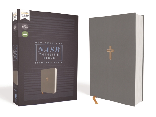 Бумажная книга «NASB, Thinline Bible, Cloth over Board, Gray, Red Letter, 1995 Text, Comfort Print», автор Zondervan - фото №1