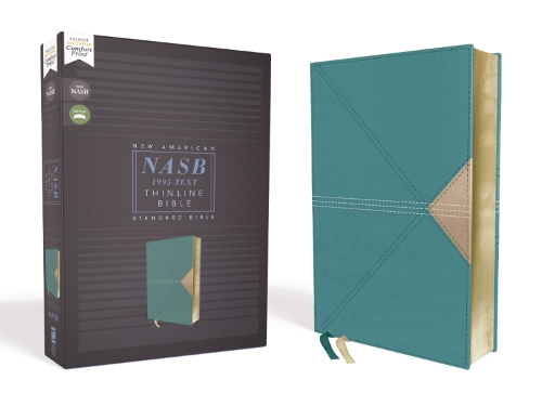 Бумажная книга «NASB, Thinline Bible, Leathersoft, Teal, Red Letter, 1995 Text, Comfort Print», автор Zondervan - фото №1