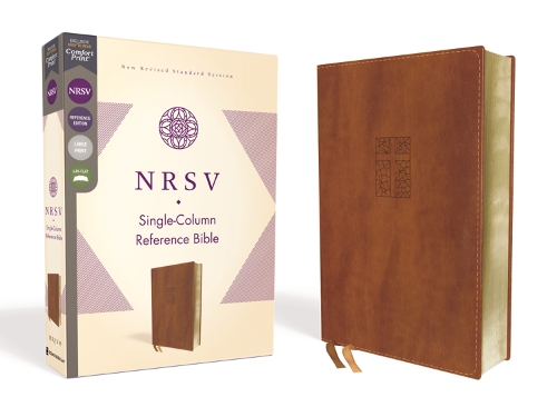 Бумажная книга «NRSV, Single-Column Reference Bible, Leathersoft, Brown, Comfort Print», автор Zondervan - фото №1