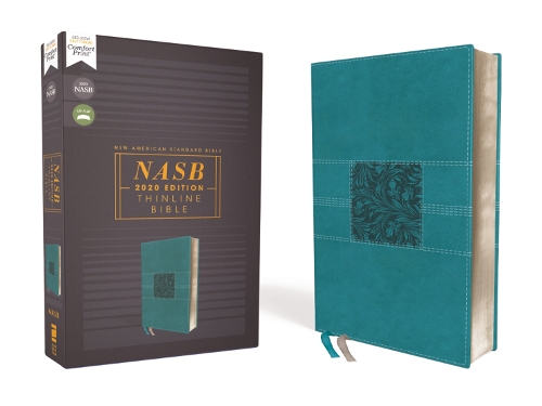 Бумажная книга «NASB, Thinline Bible, Leathersoft, Teal, Red Letter, 2020 Text, Comfort Print», автор Zondervan - фото №1
