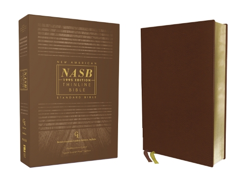 Бумажная книга «NASB, Thinline Bible, Genuine Leather, Buffalo, Brown, Red Letter, 1995 Text, Comfort Print», автор Zondervan - фото №1